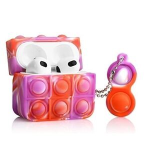 Airpods 3rd Generation Case Silicone Pop It Fidget Wireless Charge NEW